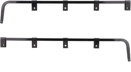 Miniatura 5 de Soportes de Guardabarros para Camiones Semi, Angledown, 28", Barra Tipo Acero Cuadrado de 0.640" - 1 Par de Soportes de Guardabarros para Camiones