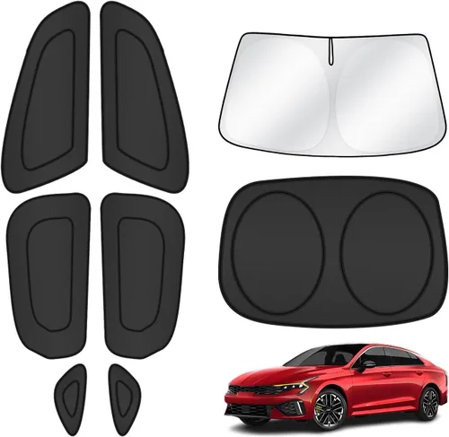 Miniatura 120 de T TGBROS Parasol para parabrisas para Honda Civic 2022-2025 2026, parasol grueso con bloqueo UV y opaca, para privacidad, plegables, 8 accesorios
