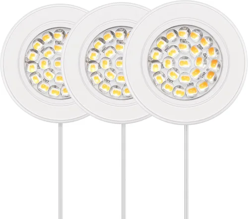 Miniatura 12 de GETINLIGHT IN-0113-3-BZ - Kit de luces LED regulables de 2.5 pulgadas de ancho, 3000 K, instalación enchufable con empotrado o montado en Bronce mate