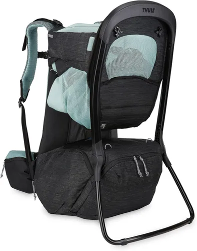 Portabebés Thule Sapling para Niño - Asiento Lavable a Máquina - Estructura Autoportante - Tirantes acolchados ajustables para padres - Asiento Negro