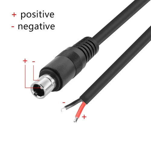 Miniatura 6 de GINTOOYUN 2 PCS DC8020 Conector Pigtail Cable, DC 8.0MM x 2.0MM Macho Enchufe a Cable Desnudo Cable de Alimentación de Extremo Abierto, 3.3 ft