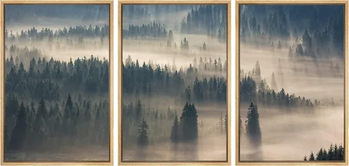 Miniatura 101 de wall26 Lienzo enmarcado para pared, juego de arte de noche estrellada sobre montañas, cielo nocturno tranquilo, naturaleza, desierto, fotografía