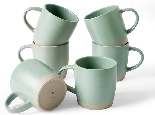 Miniatura 10 de famiware Juego de 4 tazas de café, juego de tazas de 13 onzas, juego de tazas de cerámica con asa para café, té, cacao, leche, serie Constellation