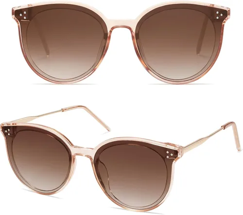 Miniatura 2 de SOJOS Gafas de sol clásicas redondas de gran tamaño para mujeres y hombres