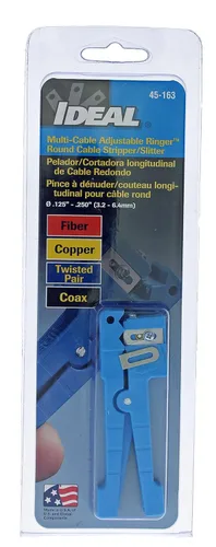 Miniatura 7 de IDEAL Industries, Inc. 45-163 Ringer - Pelacables de hoja ajustable, herramienta de pelado de cables para cable de 18 pulgadas - 732 pulgadas