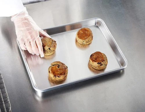 Miniatura 2 de CURTA Paquete de 12 Bandejas de Lámina de Aluminio, Certificadas NSF Tamaño Medio 13 x 9 pulgadas Bandeja Comercial para Panadería Pasteles y 13 x