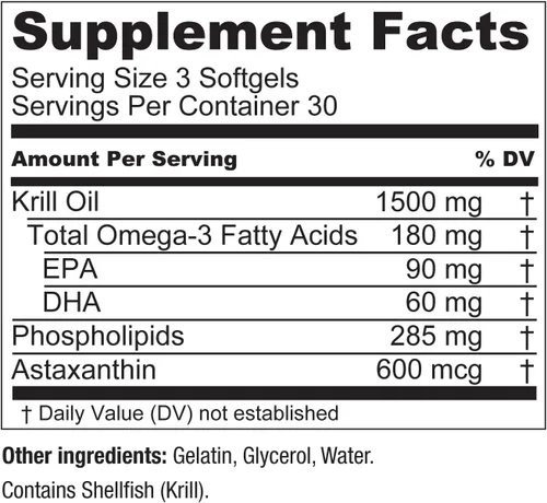 Miniatura 5 de Live Conscious KrillWell, apoyo cognitivo y articular Aceite de krill sostenible certificado 2 veces más efectivo que el aceite de pescado
