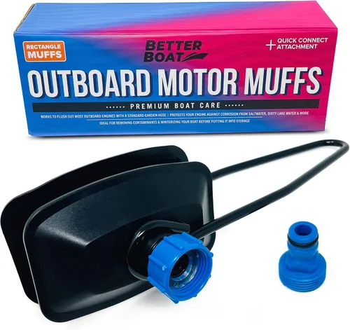 Miniatura 8 de Orejeras para Motor de Barco, Kit de Enjuague para Motor Fuera de Borda e Intraborda I/O, Adaptador de Manguera Enjuagador de Orejas