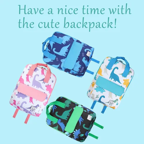 Miniatura 9 de VASCHY Mochilas de dinosaurio para niños, mochila preescolar ligera para niños pequeños