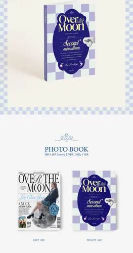 Miniatura 2 de Lee Chaeyeon Over The Moon 2nd Mini álbum Photobook+Pegatina+Postal+Mensaje especial+Papel de examen+Tarjeta de identificación+Tarjeta