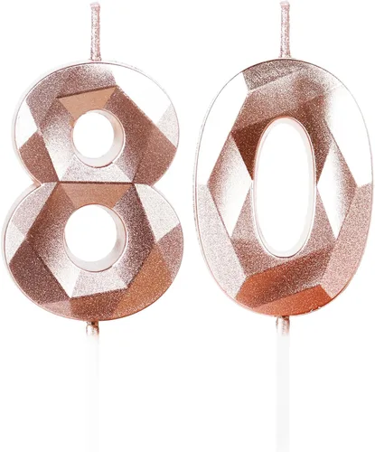 Miniatura 183 de Velas de cumpleaños número 15, velas número 15, velas de feliz cumpleaños de oro rosa para pastel, decoraciones de cobertura de pastel de diseño 3D