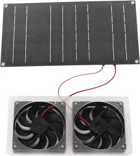 Miniatura 8 de Ventilador del generador solar, extractor de aire accionado solar compacto de 5 V para RV