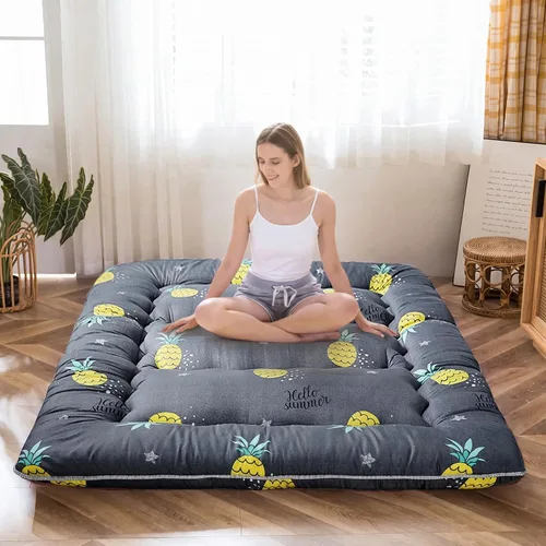 Miniatura 29 de MAXYOYO - Colchón de piso japonés, colchón tipo futón, colchón de tatami grueso, plegable, enrollable, colchón para niños y niñas, para dormitorio