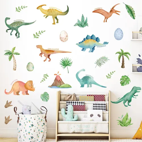 Miniatura 21 de AOWDIAO 153 piezas de calcomanías de lunares acuarela para pared, adhesivas y despegables, calcomanías de vinilo para decoración de dormitorio