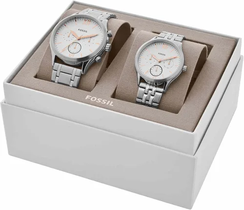 Miniatura 5 de Juego de regalo de reloj multifunción de acero inoxidable para él y ella Fenmore, Moderno