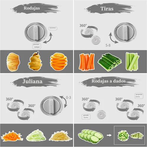 Miniatura 5 de Cortador de mandolina seguro mejorado para cocina, picador de alimentos vegetales ajustable, cebolla, papas fritas, ensalada de verduras juliana +