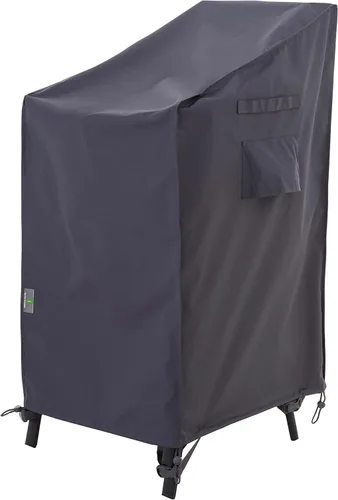 Miniatura 17 de F&J Outdoors Fundas para Sillas de Patio, Funda para Silla de Descanso de Asiento Profundo y Silla de Comedor, De Alta Resistencia, Impermeable, Gris