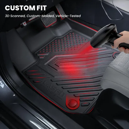 Miniatura 4 de LASFIT Alfombrillas para Honda Civic Sedan 2016-2021 y Hatchback 2017-2021 y Coupe 2016-2020, Alfombrillas de TPE de Ajuste Personalizado para Todo