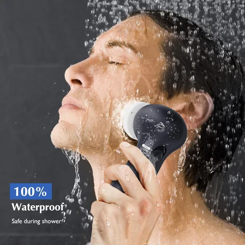 Miniatura 4 de COSLUS Cepillo de Limpieza Facial Exfoliante Facial de Silicona: Dispositivo de Masaje Rotatorio Exfoliante Eléctrico 7 en 1 FBS-D Impermeable