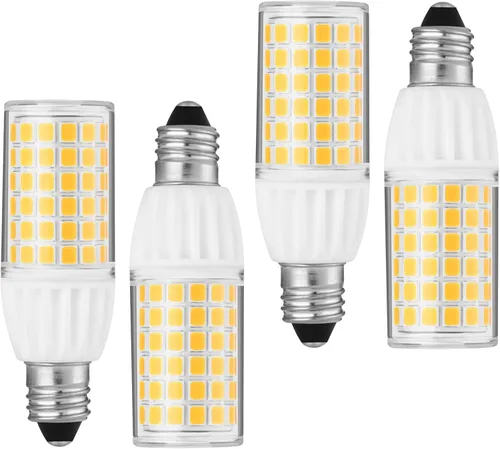 Miniatura 9 de Bombilla LED JD T4 de 5 W regulable – Mini candelabro – Base E11 equivalente a 50 vatios de certificación UL para techos de cocina, ventiladores