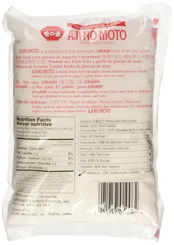 Miniatura 2 de Aji No Moto Ajinomoto Condimento Umami de Glutamato Monosódico 454g / 1LB / 16oz HALAL