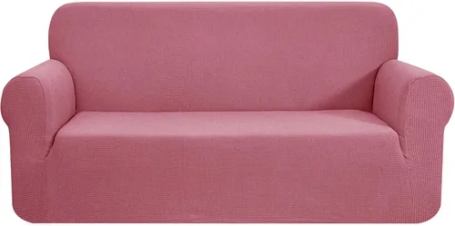 Miniatura 98 de CHUN YI - Funda elástica de 1 pieza para sillón grande, funda protectora suave de Jacquard con elastano, detalle de cuadros y parte inferior