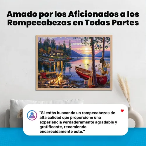 Miniatura 6 de Buffalo Games Rompecabezas de la obra Canoe Lake de Darrell Bush Rompecabezas de 1000 piezas