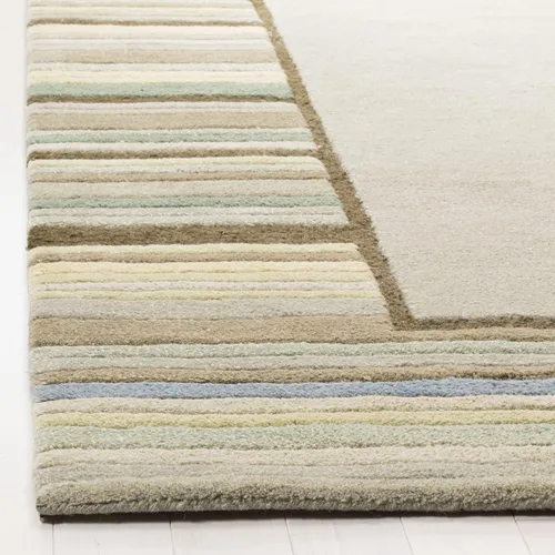 Miniatura 4 de Martha Stewart x SAFAVIEH - Colección de alfombras de área, 2 pies 3 pulgadas x 8 pies, color verde renacuajo, lana y viscosa hechas a mano, ideal