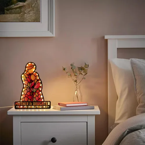 Miniatura 7 de Regalo para hija de mamá, regalos de cumpleaños para hija, regalo de Navidad para madre e hija, día de la madre, graduación decorativa con luz LED