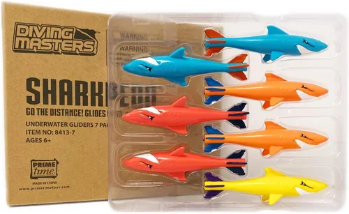 Miniatura 2 de Prime Time Juguetes Sharkpedo Diving Masters Underwater Gliders - Juguete de buceo en piscina, los colores pueden variar