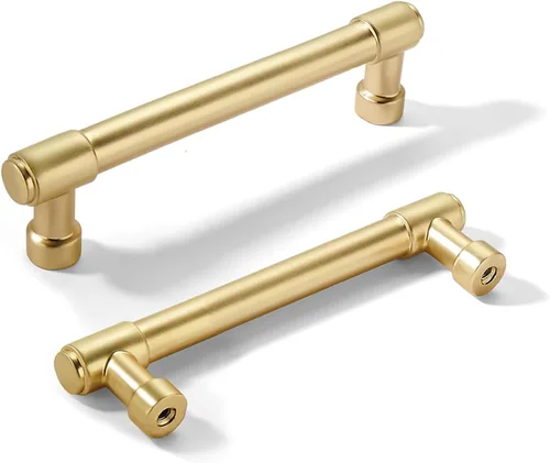 Miniatura 134 de khtumeware - Juego de 2 tiradores grandes para gabinete, diámetro 1-3/4 pulgadas, zinc resistente, para cajones, puertas y tocadores, color latón