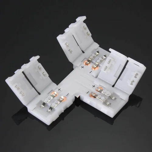 Miniatura 4 de Kit de Conectores para Tira LED de 2 Pines de 8mm FSJEE Incluye Conector de Esquina en Ángulo Recto de 2 Pines, Forma de T y Conector Sin Espacios
