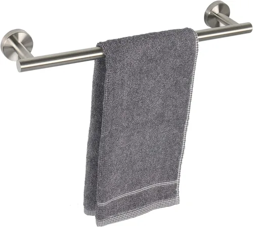 TocTen - Barra de toalla de baño. Soporte de toalla de baño de acero inoxidable grueso SUS304, barra de toalla resistente para cuarto de baño, para