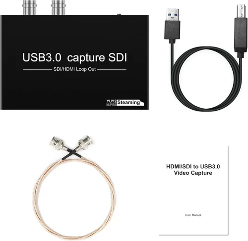 Miniatura 7 de HDMI SDI a USB Tarjeta de captura USB3.0 1080P60fps SDI a HDMI Convertidor SDI salida y mezcla de audio, SDI2HDMI, tarjeta de captura de video
