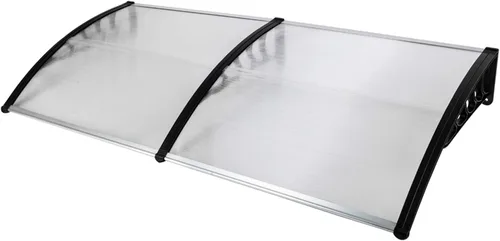 Toldo de ventana de 80 x 40 pulgadas, moderno toldo de policarbonato para puerta delantera, cubierta de puerta de ventana para lluvia, nieve,