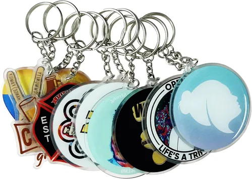 Miniatura 6 de GROZON 100 llaveros de acrílico personalizables, llavero de música escaneable, llaveros de fotos impresos personalizados al por mayor
