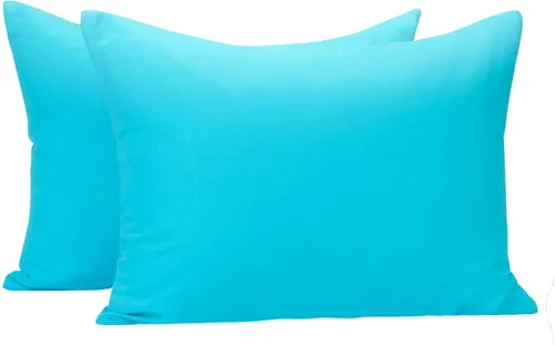 NTBAY Juego de 2 fundas de almohada con cremallera para niños pequeños, 100% microfibra cepillada de 13 x 18 pulgadas, súper suaves y acogedoras Azul