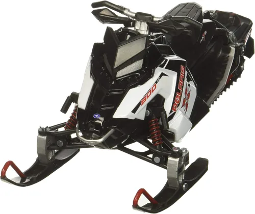 Miniatura 2 de NewRay Polaris 800 Switchback Pro-X - Modelo de moto de nieve (blanco) - escala 1:16, 7.5 pulgadas de largo, a partir de 8 años