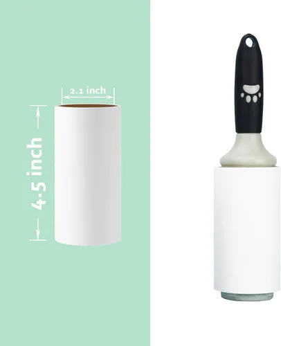 Miniatura 2 de Recambios de rodillo de pelusa de 4.5 pulgadas, solo compatible con Spotty Jumbo - Rodillo adhesivo extra adhesivo para eliminación de pelusa