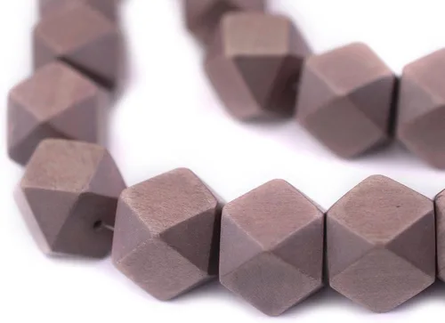 Miniatura 76 de TheBeadChest - Cuentas de madera de cubo sin esquinas azul azul: cuentas orgánicas naturales de corte de diamante de 0.787 in para la fabricación
