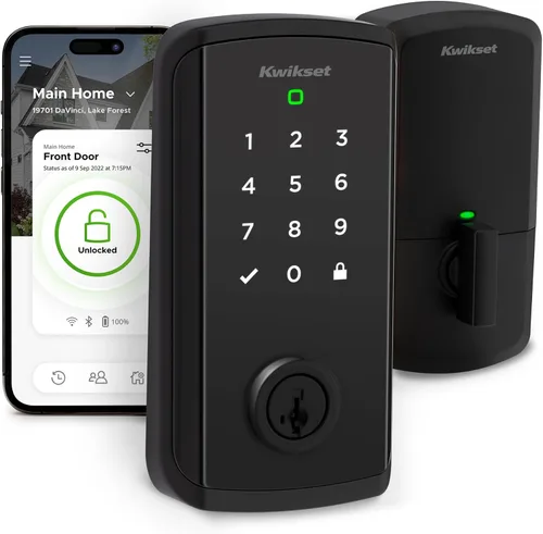 Miniatura 13 de Kwikset Halo Select - Cerradura inteligente de entrada sin llave para puerta con Wi-Fi y Matter habilitada, cerrojo de puerta sin necesidad