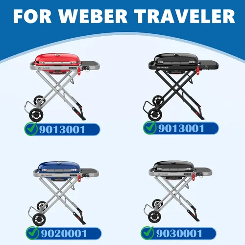Miniatura 2 de SafBbcue Plancha de cocina de hierro fundido para Weber Traveler Portable Series Gas Grill, placa para Weber 9010001 9011701 9013001 9020001 9030001