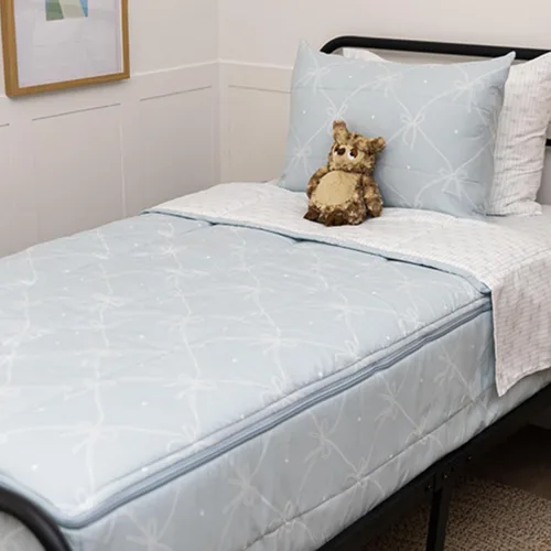 Miniatura 18 de Beddy's Flower Blossoms - Ropa de cama duradera con cremallera para niños - Cama en una bolsa - Sábanas y edredón florales rosas - Incluye funda