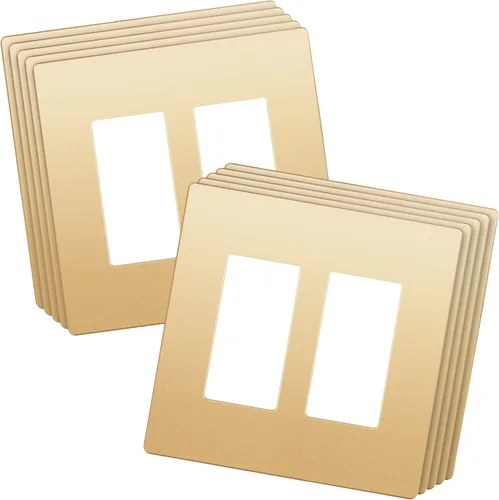 Miniatura 136 de LIDER Placa de pared decorativa sin tornillos para interruptor, resistente a los impactos, plexiglás de acrílico espejado, renovación moderna
