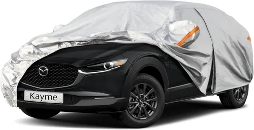 Miniatura 100 de Kayme - Cubierta completa impermeable de 6 capas para automóvil, apta para todo clima, protección para exteriores contra lluvia, rayos ultravioleta