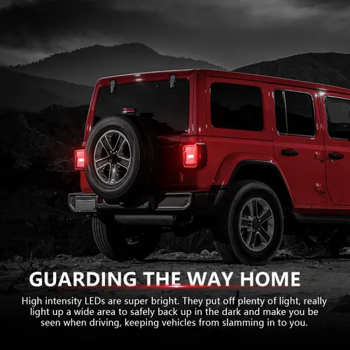 Miniatura 5 de Luces traseras LED compatibles con 2007-2017 Jeep Wrangler JK, luz de freno de marcha atrás, luces traseras de respaldo, lámparas de marcha diurna