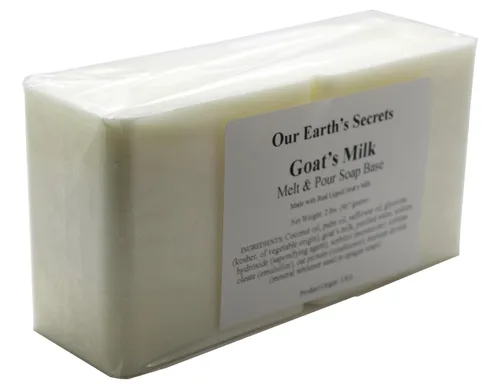 Miniatura 4 de Our Earth's Secrets jabón base con leche de cabra para derretir y verter, 2 lb