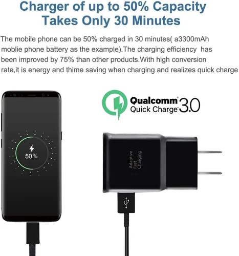 Miniatura 3 de Cargador USB C Samsung de carga rápida para teléfono Android tipo C de 6.6 pies para Samsung Galaxy Phone
