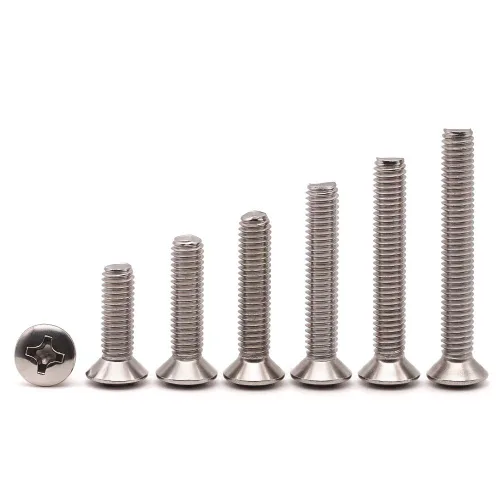 Miniatura 6 de Tornillos de máquina Phillips de cabeza ovalada de 1/4-20 x 1 (30 unidades), acero inoxidable 304 18-8, tornillos de cabeza avellanada elevados