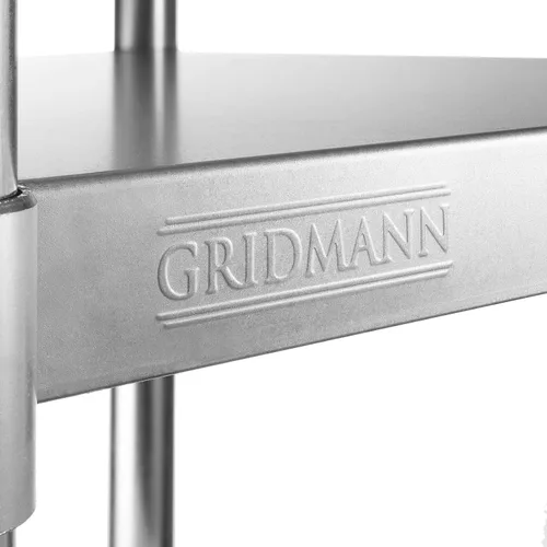 Miniatura 6 de Gridmann mesa de cocina comercial para trabajo y preparación, de acero inoxidable, con protector contra salpicaduras - 72" x 30".